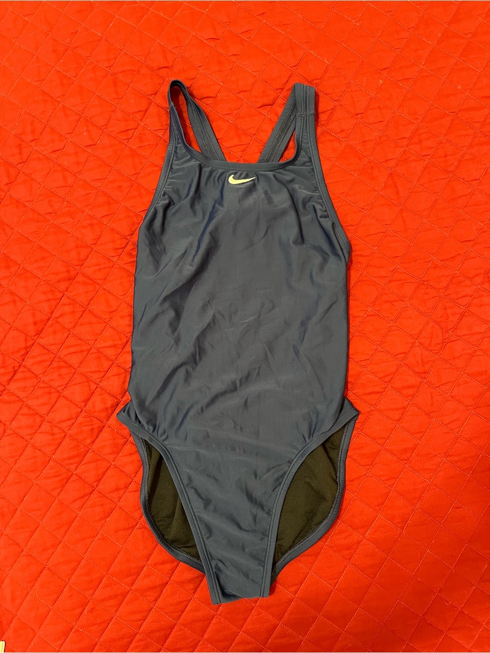Nike Navy Swimsuit with White Swoosh